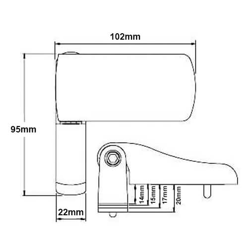 Fab and Fix Anchorage 3D Flag Hinge for UPVC Doors