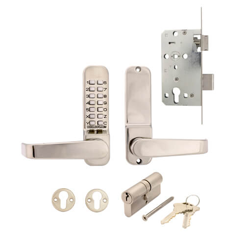 Codelocks CL420 Mortice Lock with Cylinder and Anti Panic safety Function