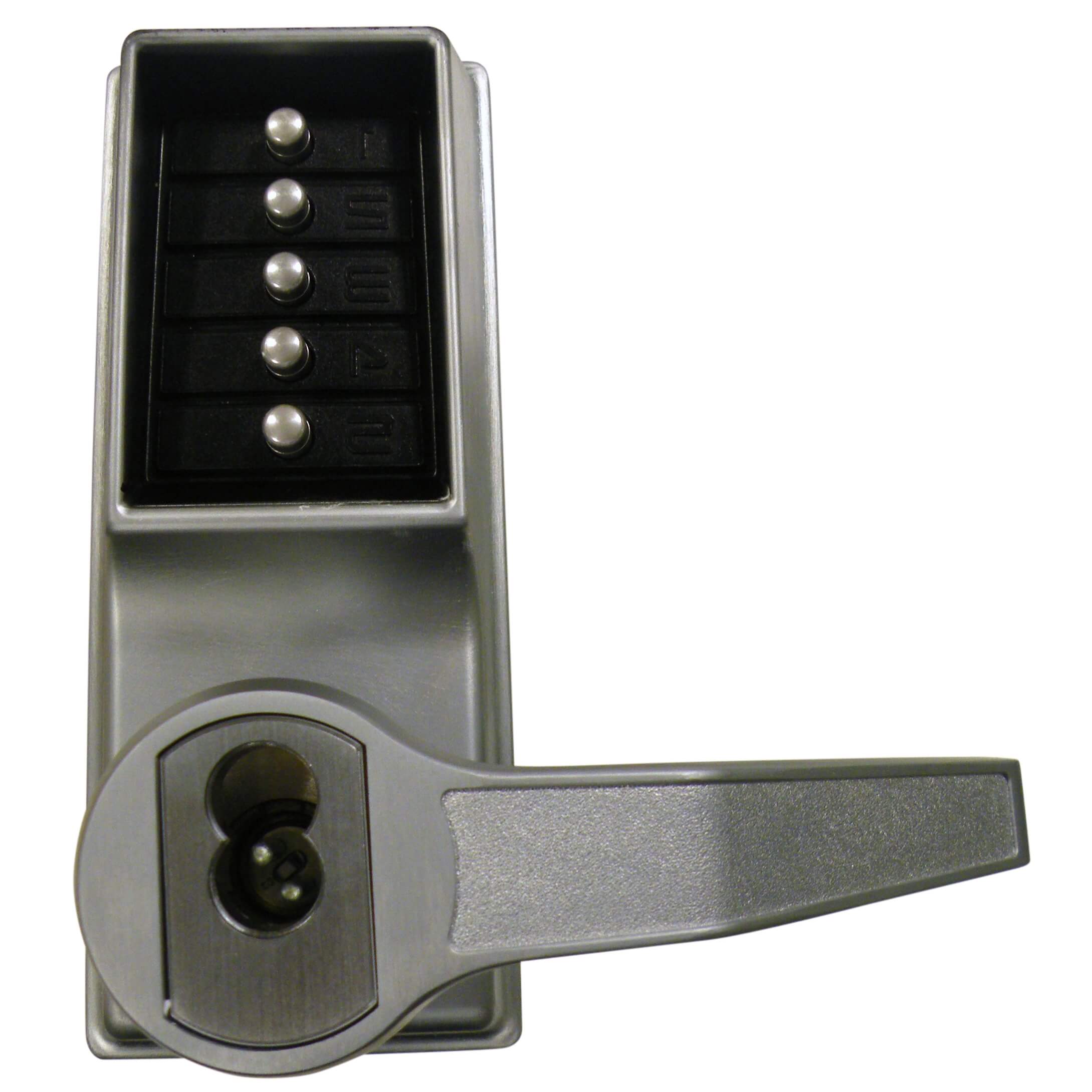 Kaba Simplex/Unican LL1021 Series Mortice Latch Digital Lock with Lever Handles and Key Override