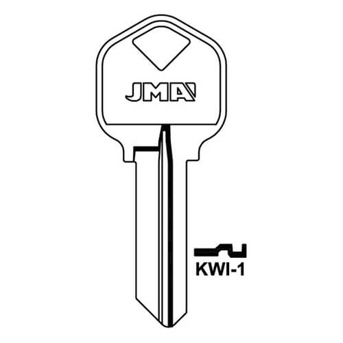 JMA KWI-1 Cylinder Key Blank