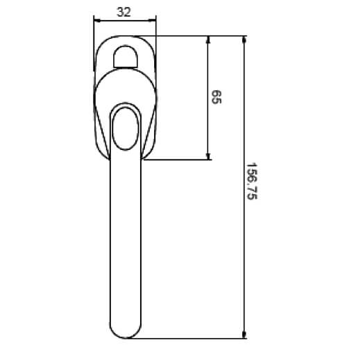 Fab and Fix Locking Handle for Tilt and Turn Windows