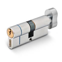 VERSA Dual Finish 6-Pin Key & Turn Euro Anti Snap Cylinder