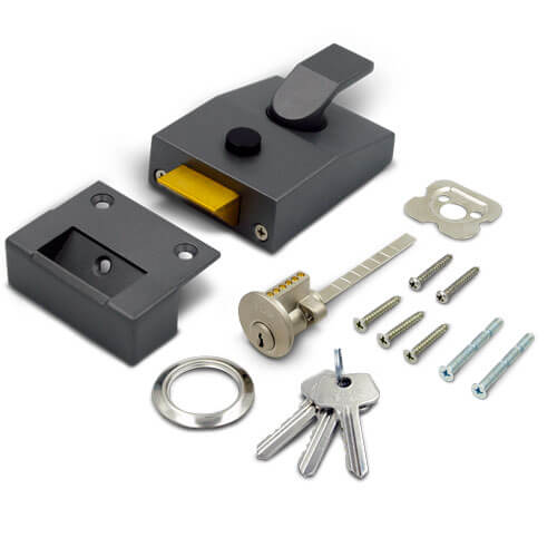 TSS 6 Pin Modern Non-Deadlocking Nightlatch 60mm