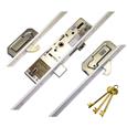 ERA Vectis Latch Deadbolt 2 Hooks Split Spindle Flat 44mm White Faceplate Multipoint Door Lock