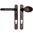 Fab & Fix Windsor Lever Moveable Pad UPVC Multipoint Door Handles - 92mm PZ Sprung 122mm Screw Centres 