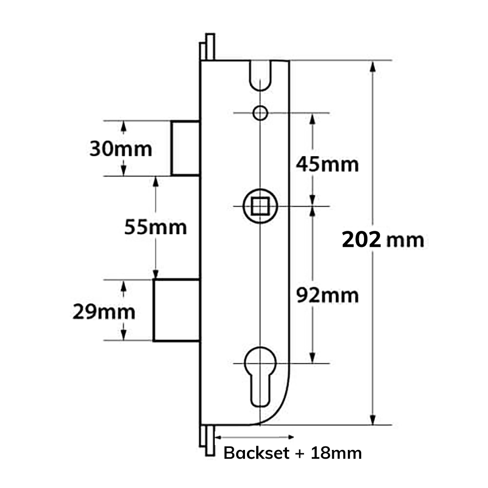 Maco CTS Genuine Multipoint Gearbox - Lift Lever or Split Spindle