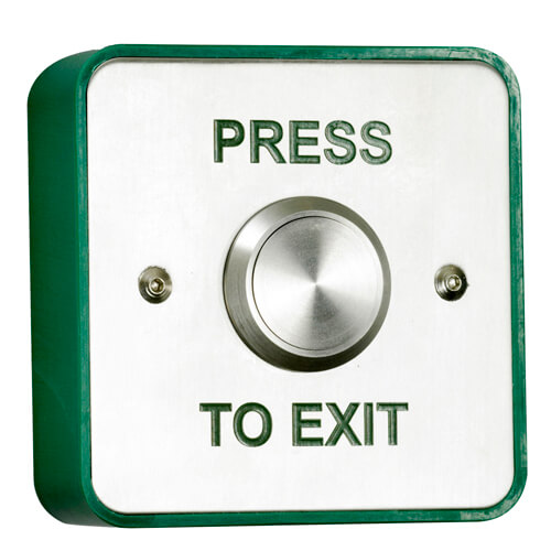 TSS Stainless Steel Standard Exit Button Surface or Flush Mounted