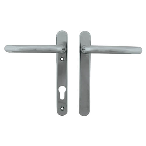 Fab & Fix Windsor Blank Lever Lever UPVC Multipoint Door Handles -  92mm PZ Sprung 122mm Screw Centres