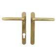 Fab & Fix Windsor Blank Lever Lever UPVC Multipoint Door Handles -  92mm PZ Sprung 122mm Screw Centres