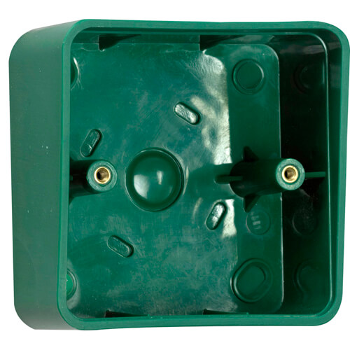 TSS Green Plastic Shrouded Back Box