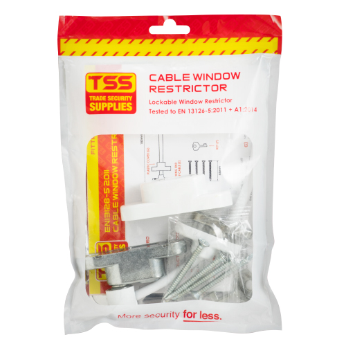 TSS British Standard Cable Window Restrictors