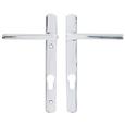 Straight Lever Lever UPVC Multipoint Door Handles -  92mm PZ Unsprung 122mm Screw Centres