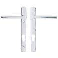 Straight Lever Lever UPVC Multipoint Door Handles -  92mm PZ Unsprung 122mm Screw Centres