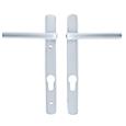 Straight Lever Lever UPVC Multipoint Door Handles -  92mm PZ Unsprung 122mm Screw Centres
