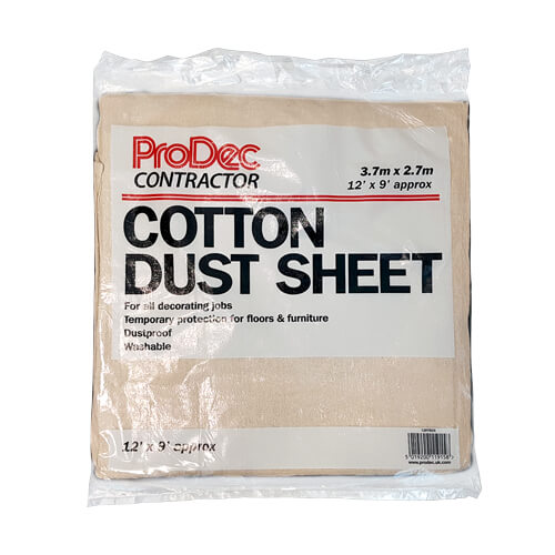 Cotton Twill Dust Sheet 3.7 Metre x 2.7 Metre