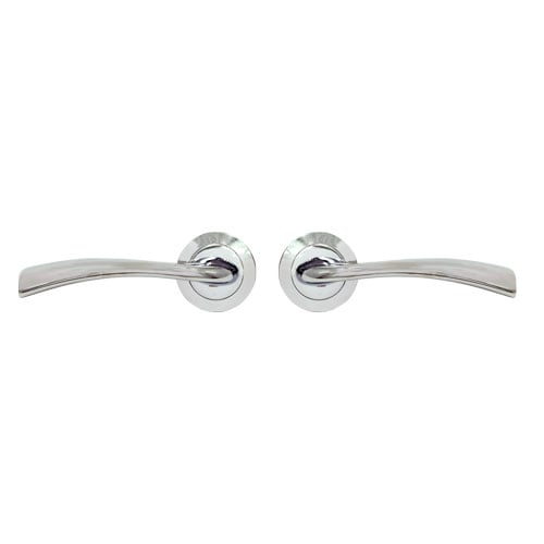 TSS Hotel Lever Handle on Round Rose Door Furniture