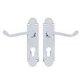TSS Regent Scroll Lever Handle on Plate Door Furniture