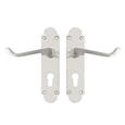TSS Regent Scroll Lever Handle on Plate Door Furniture