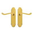 TSS Regent Scroll Lever Handle on Plate Door Furniture