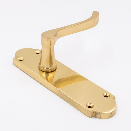 TSS Regent Scroll Lever Handle on Plate Door Furniture