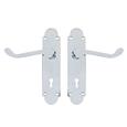TSS Regent Scroll Lever Handle on Plate Door Furniture