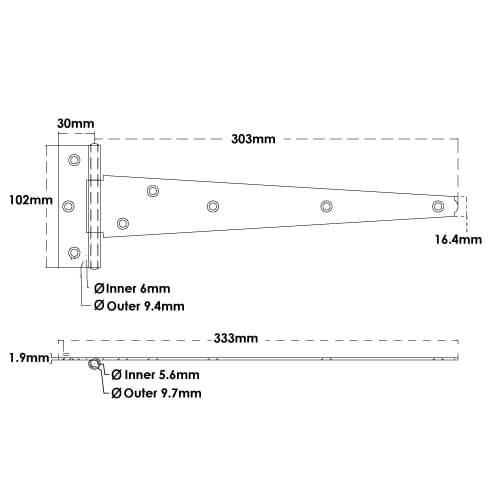 TSS Tee Hinges