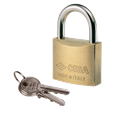 CISA 22010 KA Open Shackle Brass Padlock