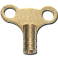 ASEC Brass `Clock Style` Radiator Key