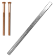 ASEC UPVC Spindle (160mm) & Screw (2x80mm) Pack