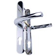 ASEC 92/62 Offset Lever/Lever UPVC Furniture - 240mm Backplate