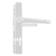 ASEC 70 Lever/Lever Door Furniture To Suit Ferco - 205mm Backplate