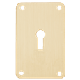 ASEC Screw On 45mm x 70mm UK Mortice Escutcheon