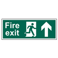 ASEC Fire Exit Arrow Direction Sign 400mm x 150mm