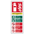 ASEC Fire Extinguisher Signs 82mm x 202mm