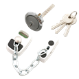 ASEC Door Chain with External Cylinder