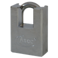 ASEC Closed Shackle Padlock with Removable Cylinder
