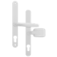 ASEC 68mm Lever Pad UPVC Door Furniture With Snib