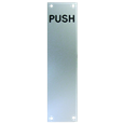 ASEC 75mm Wide Aluminium `Push` Finger Plate