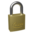 ASEC KA Open Shackle Brass Padlock