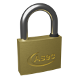 ASEC KA Open Shackle Brass Padlock