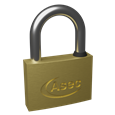 ASEC KA Open Shackle Brass Padlock