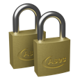 ASEC KA Open Shackle Brass Padlock