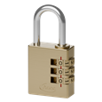 ASEC Brass Open Shackle Combination Padlock