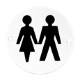 ASEC Aluminium Metal Toilet Door Sign