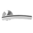 ASEC Stainless Steel Round Rose Lever Furniture