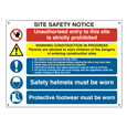 ASEC Composite Site Safety Poster 800mm x 600mm PVC Sign