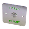 ASEC Press To Exit Stainless Steel Surface 1 Gang Button