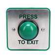 ASEC Press To Exit Green Dome Button With Tamper Proof Collar