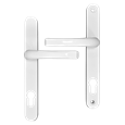 ASEC 92 Lever/Lever UPVC Furniture - 240mm Backplate