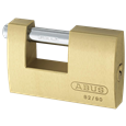 ABUS 82 Series Brass Sliding Shackle Shutter Padlock